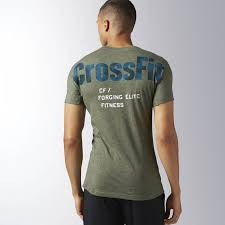 RCF PERFORMANCE BLEND GRAPHIC TEE IN GREEN