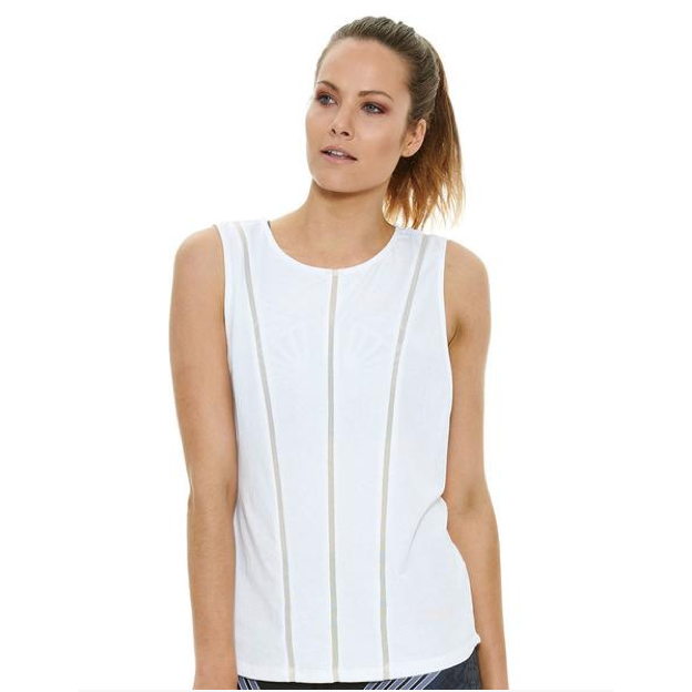 J'ATON X JAGGAD SHEER PANNELLED MUSCLE TANK